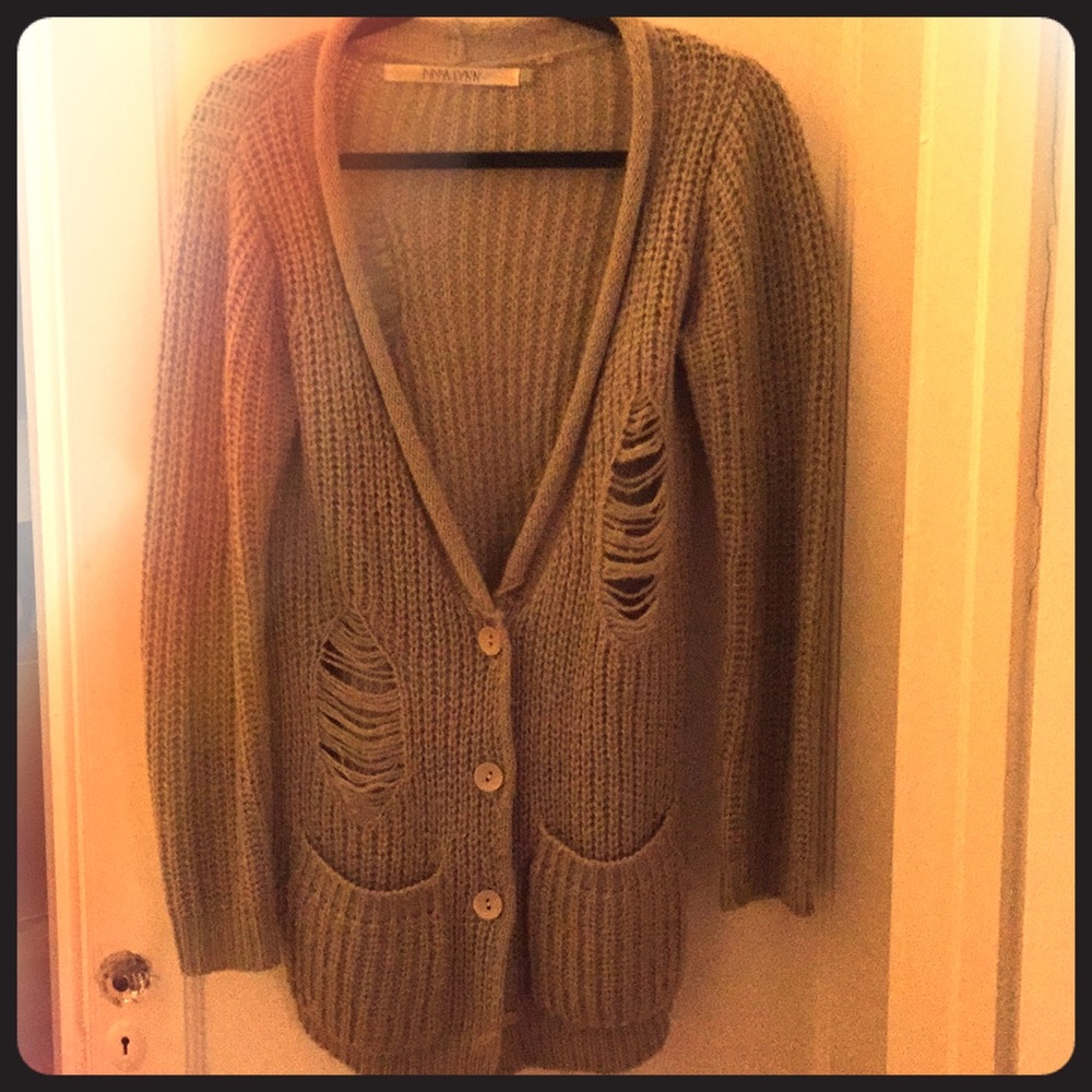 Boho Distressed Cardigan